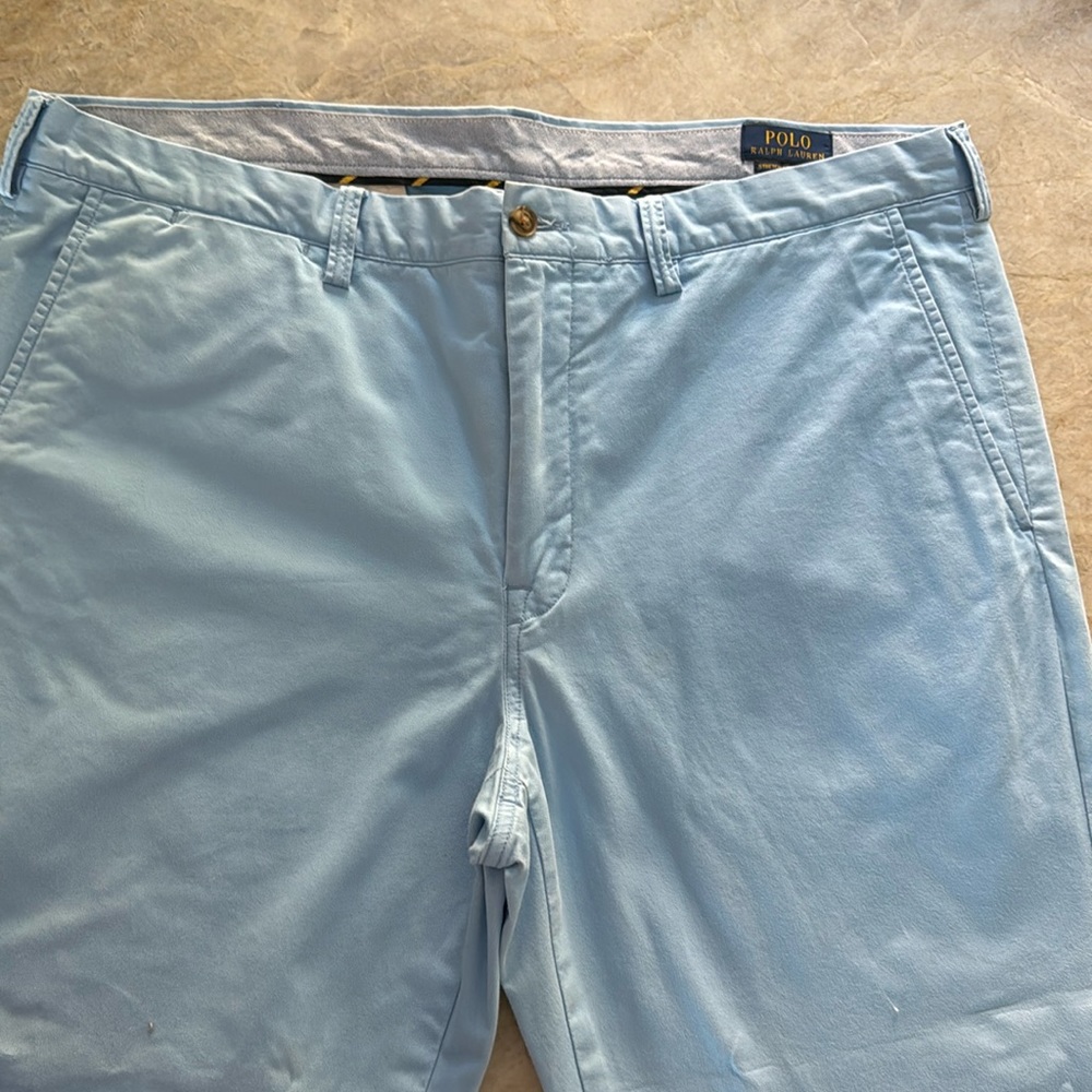Baby Blue Polo Ralph Lauren Khaki/Chino. 38x32